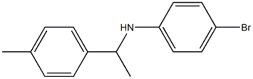 4-bromo-N-[1-(4-methylphenyl)ethyl]aniline Structure