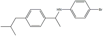 4-bromo-N-{1-[4-(2-methylpropyl)phenyl]ethyl}aniline Structure