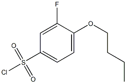 4-butoxy-3-fluorobenzene-1-sulfonyl chloride Structure
