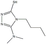 4-butyl-5-(dimethylamino)-4H-1,2,4-triazole-3-thiol Structure