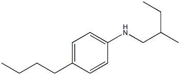 4-butyl-N-(2-methylbutyl)aniline Structure