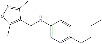 4-butyl-N-[(3,5-dimethyl-1,2-oxazol-4-yl)methyl]aniline Structure