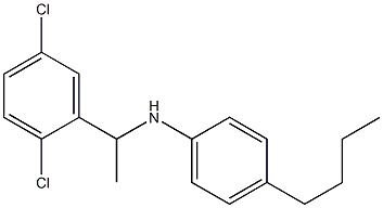 4-butyl-N-[1-(2,5-dichlorophenyl)ethyl]aniline 구조식 이미지