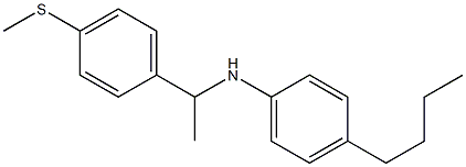 4-butyl-N-{1-[4-(methylsulfanyl)phenyl]ethyl}aniline Structure