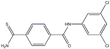 4-carbamothioyl-N-(3,5-dichlorophenyl)benzamide Structure