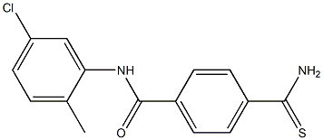 4-carbamothioyl-N-(5-chloro-2-methylphenyl)benzamide Structure