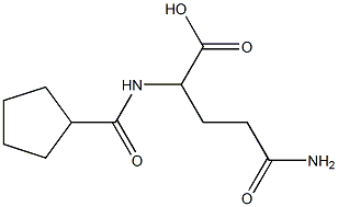 4-carbamoyl-2-(cyclopentylformamido)butanoic acid 구조식 이미지