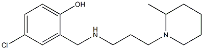 4-chloro-2-({[3-(2-methylpiperidin-1-yl)propyl]amino}methyl)phenol Structure