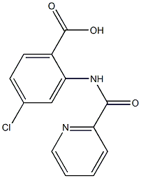 4-chloro-2-[(pyridin-2-ylcarbonyl)amino]benzoic acid Structure