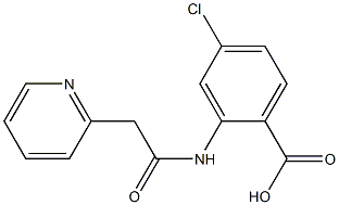 4-chloro-2-[2-(pyridin-2-yl)acetamido]benzoic acid 구조식 이미지