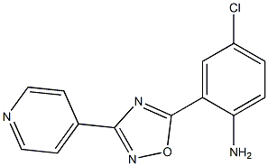 4-chloro-2-[3-(pyridin-4-yl)-1,2,4-oxadiazol-5-yl]aniline Structure