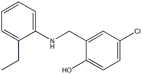 4-chloro-2-{[(2-ethylphenyl)amino]methyl}phenol 구조식 이미지