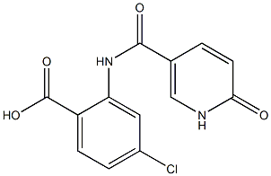 4-chloro-2-{[(6-oxo-1,6-dihydropyridin-3-yl)carbonyl]amino}benzoic acid Structure