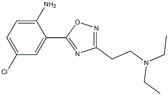 4-chloro-2-{3-[2-(diethylamino)ethyl]-1,2,4-oxadiazol-5-yl}aniline 구조식 이미지