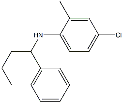 4-chloro-2-methyl-N-(1-phenylbutyl)aniline 구조식 이미지