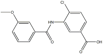 4-chloro-3-[(3-methoxybenzene)amido]benzoic acid Structure