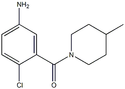 4-chloro-3-[(4-methylpiperidin-1-yl)carbonyl]aniline Structure