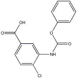 4-chloro-3-[(phenoxycarbonyl)amino]benzoic acid Structure