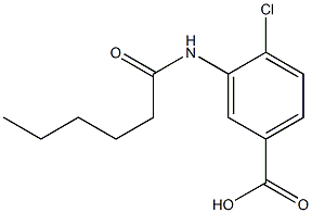 4-chloro-3-hexanamidobenzoic acid Structure