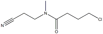 4-chloro-N-(2-cyanoethyl)-N-methylbutanamide 구조식 이미지