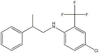 4-chloro-N-(2-phenylpropyl)-2-(trifluoromethyl)aniline Structure