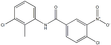 4-chloro-N-(3-chloro-2-methylphenyl)-3-nitrobenzamide Structure
