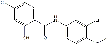 4-chloro-N-(3-chloro-4-methoxyphenyl)-2-hydroxybenzamide Structure
