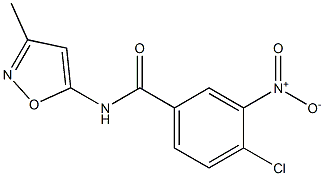 4-chloro-N-(3-methyl-1,2-oxazol-5-yl)-3-nitrobenzamide Structure