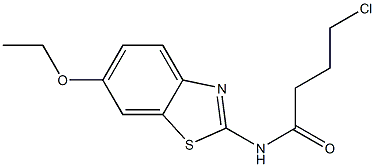 4-chloro-N-(6-ethoxy-1,3-benzothiazol-2-yl)butanamide Structure