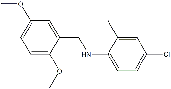 4-chloro-N-[(2,5-dimethoxyphenyl)methyl]-2-methylaniline 구조식 이미지