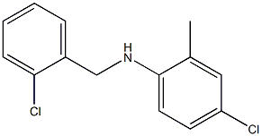 4-chloro-N-[(2-chlorophenyl)methyl]-2-methylaniline Structure