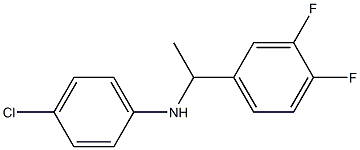 4-chloro-N-[1-(3,4-difluorophenyl)ethyl]aniline 구조식 이미지