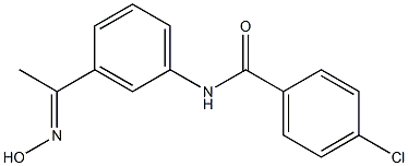 4-chloro-N-{3-[1-(hydroxyimino)ethyl]phenyl}benzamide Structure
