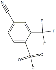 4-cyano-2-(trifluoromethyl)benzene-1-sulfonyl chloride Structure