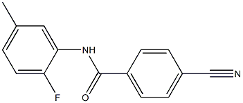 4-cyano-N-(2-fluoro-5-methylphenyl)benzamide Structure