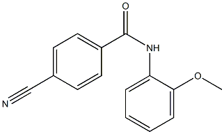 4-cyano-N-(2-methoxyphenyl)benzamide Structure