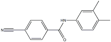 4-cyano-N-(3,4-dimethylphenyl)benzamide 구조식 이미지