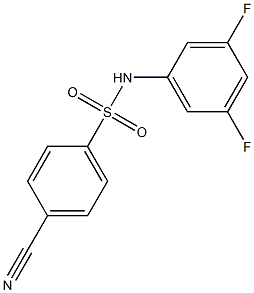 4-cyano-N-(3,5-difluorophenyl)benzenesulfonamide Structure