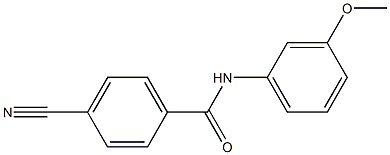 4-cyano-N-(3-methoxyphenyl)benzamide Structure