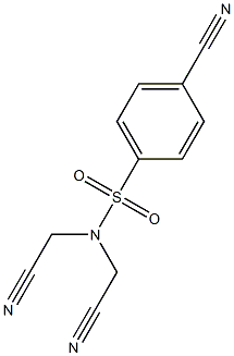 4-cyano-N,N-bis(cyanomethyl)benzenesulfonamide Structure