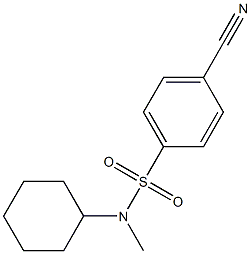 4-cyano-N-cyclohexyl-N-methylbenzenesulfonamide 구조식 이미지