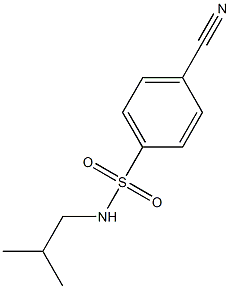 4-cyano-N-isobutylbenzenesulfonamide 구조식 이미지