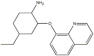 4-ethyl-2-(quinolin-8-yloxy)cyclohexan-1-amine 구조식 이미지