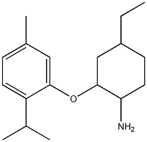 4-ethyl-2-[5-methyl-2-(propan-2-yl)phenoxy]cyclohexan-1-amine Structure