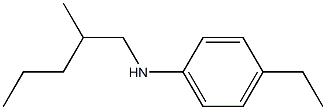 4-ethyl-N-(2-methylpentyl)aniline Structure