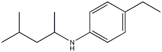 4-ethyl-N-(4-methylpentan-2-yl)aniline Structure