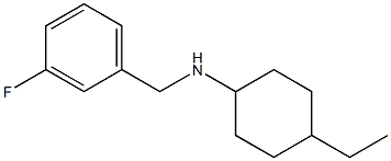 4-ethyl-N-[(3-fluorophenyl)methyl]cyclohexan-1-amine Structure