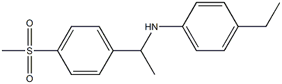 4-ethyl-N-[1-(4-methanesulfonylphenyl)ethyl]aniline 구조식 이미지
