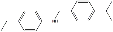 4-ethyl-N-{[4-(propan-2-yl)phenyl]methyl}aniline Structure