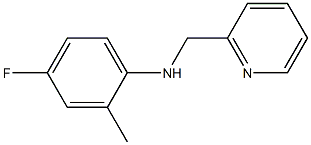 4-fluoro-2-methyl-N-(pyridin-2-ylmethyl)aniline Structure